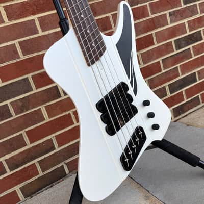 Dingwall D-Roc Standard 5-String, Matte Ducati Pearl White, Pau Ferro Fretboard, Dingwall Gig Bag image 3