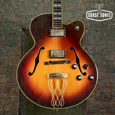 1977 Yamaha AE2000 Archtop Jazz Box (L-5 copy) Made in Japan w/ case image 5