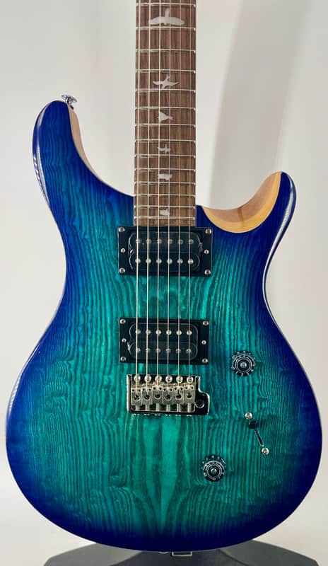 PRS Paul Reed Smith PRS SE Custom 24 Ltd Ed Exotic Burled Ash - Lake Blue Serial#:CTIG101494 image 1