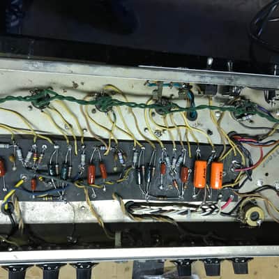 1966 Fender Blackface Bassman chassis only image 8