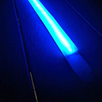 Rockit Music Gear Super Bright Rechargeable LED Guitar Strap White handmade image 2