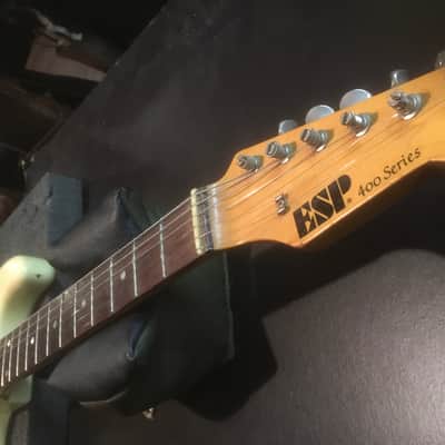 ESP pre lawsuit ⚖️ 400 series Strat 1980  - Olympic White image 22