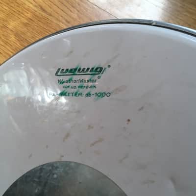 Vintage 1970s Ludwig Standard 16” Floor Tom Drum Head Drum Silver Dot Percussion image 2