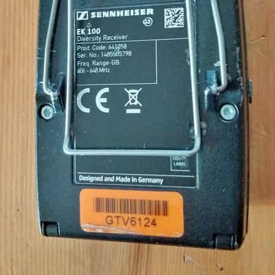 Sennheiser EK100 G3 Diversity Receiver - GB 606-648 MHz (for EW100 G3 System) image 5