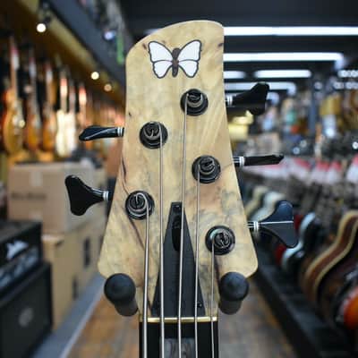Fodera Emperor Elite 5-String Bass Buckeye Burl w/Ebony Fingerboard, Hard Case image 7
