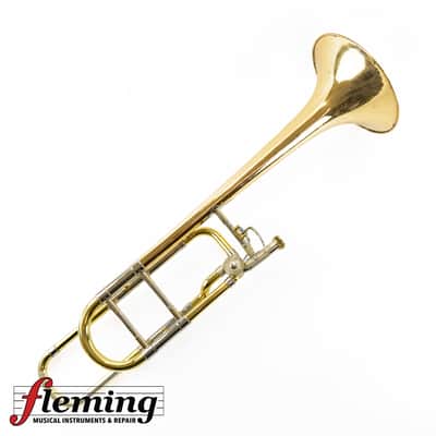 Bach Stradivarius 42G Professional Tenor Trombone - Gold Brass Bell image 3