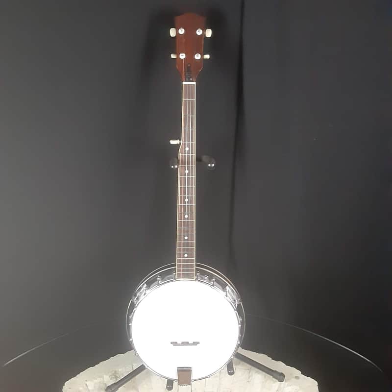 1970s Unbranded 5-String Banjo Made in Japan with Gig Bag image 1