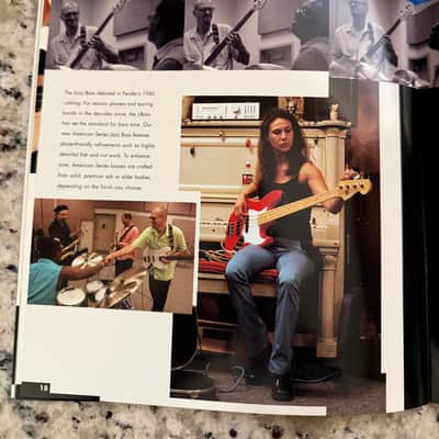 Fender Brochure Catalog 90s-2000s left-handed Stratocaster hardtail Fat American Standard paisley floral Strat Texas special American series telecaster American precision jazz bass five string hot rodded image 18