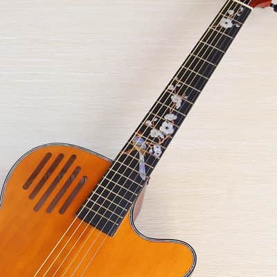 40 Inch Acoustic Electric Guitar, Spruce Top Body, Mahogany Neck, 20 Frets Fingerboard image 4