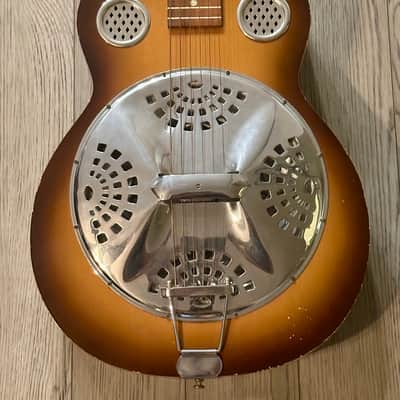 Dobro Resophonic Square Neck 1970’s - Sunbust Acoustic Slide Guitar image 2