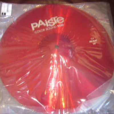 Paiste Color Sound 14" 900 Red Hi-Hat 1923714 image 2