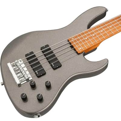 Sadowsky MetroExpress 5-String 24-Fret Modern Bass Roasted Maple Fingerboard 5-String Solid Silver Metallic High Polish image 7
