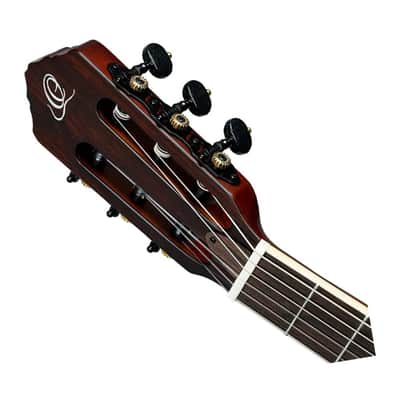 Ortega Guitars RTPSTD-SBK-L TourPlayer LH A/E Nylon - Satin Black - Open Box image 4