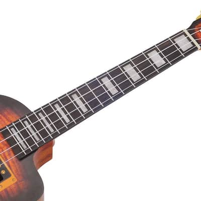 Mahalo MA3EG Artists Elite Series Tenor Ukulele. Electric Guitar Motiff image 4