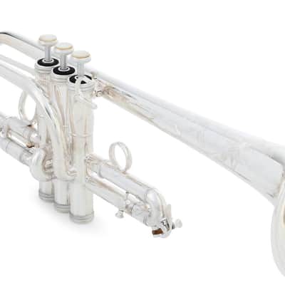 S.E. Shires TRQ15S Q Series Eb/D Trumpet - Silver Plated image 1