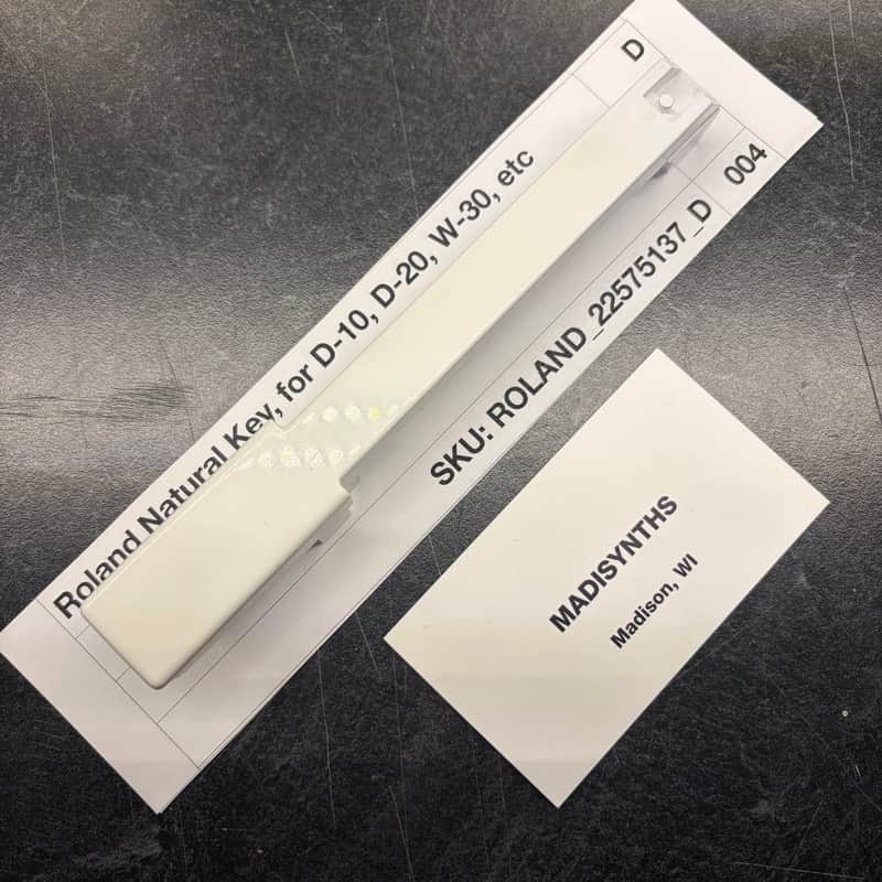 ORIGINAL Roland Replacement D Key, Unweighted (22575137) for Juno-1, D-10/20, HS-10, W-30, etc image 1