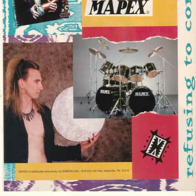 Terry Bozzio's -1990s Custom Made Mapex U.S. Maple 13-Piece Kit - Transparent Black Lacquer image 13
