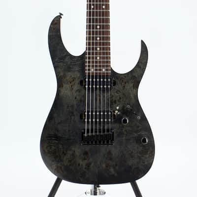Used AS/IS Ibanez RG7421PB Transparent Gray Flat 7-String Electric Guitar image 1
