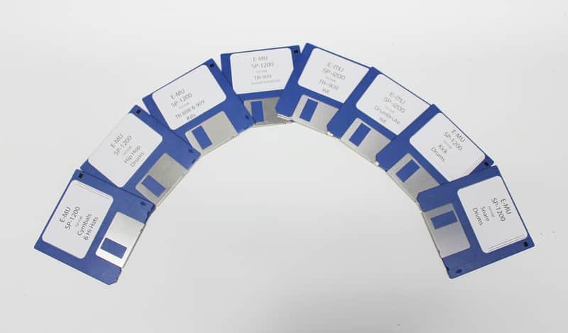 E Mu Emu SP 1200 SP1200 Format 8 Disk Drum Library Sample Disks 12bt TR 909 808 image 1