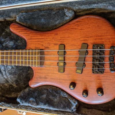 Left-Handed 1996 Warwick Thumb NT4 Natural Bubinga image 3