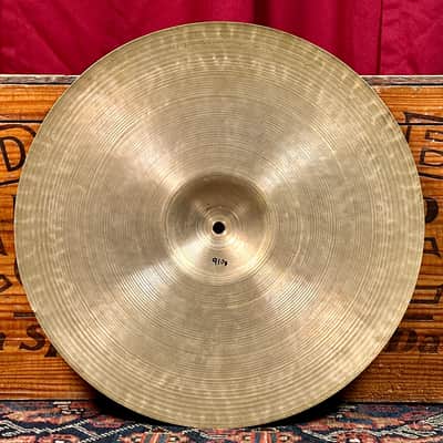 15" Zildjian A 1940s-50s Trans Stamp/Small Stamp Hi-Hat Cymbal Pair 874g/910g *Video Demo* image 12
