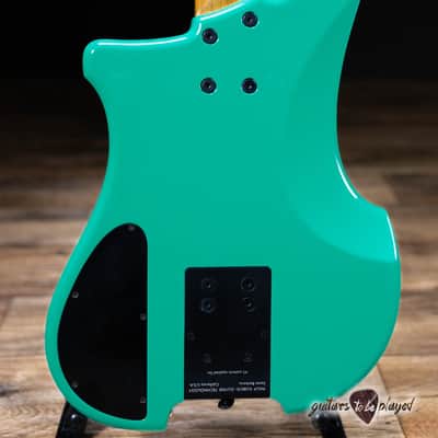 1987 Kubicki Ex Factor 4-String Bass w/ Case – Bahama Green image 10