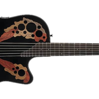 Ovation CE44-5 Celebrity Elite Mid Depth Black image 2