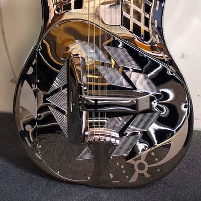 National Reso-Phonic Style 1 EXPLODING PALM Tricone 2023 Mirror Nickel On Brass - IN STOCK NOW! image 5