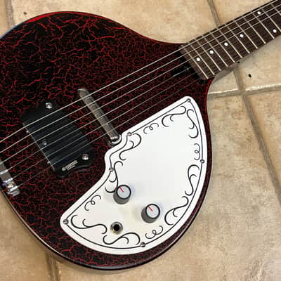 Danelectro Baby Sitar Red Crackle image 1