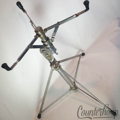 *Gretsch"Buck Rogers"Snare Drum Stand Tripod Chrome Vintage 60s Walberg&Auge/W&A image 1