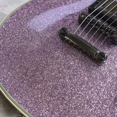 2019 ESP E-II Japan Eclipse EC-DB Les Paul w/EMG's (Purple Sparkle) image 4