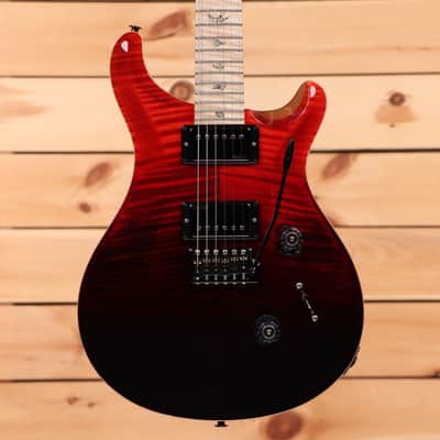 Paul Reed Smith Custom 24 Wood Library - Fire Red to Gray Black Fade-24 0386441 image 2