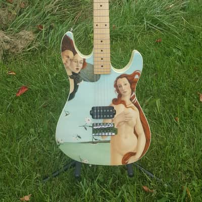 Schecter 1997 NAMM CUSTOM SHOP MODEL. MASTERWORKS BIRTH OF VENUS 1997 Hand Painted image 1