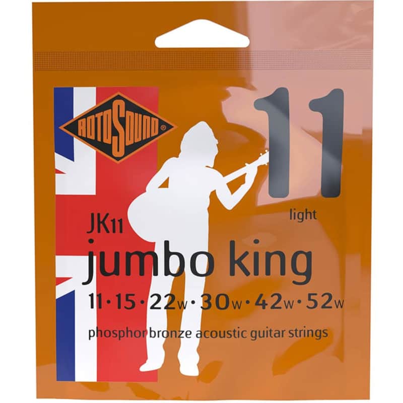 Rotosound Acoustic Guitar Strings 11-52 Phosphor Bronze JK11 image 1