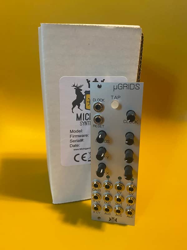 Michigan Synth Works MicroGrids (µGrids) Topographic Trigger Sequencer 2024 - Silver image 1