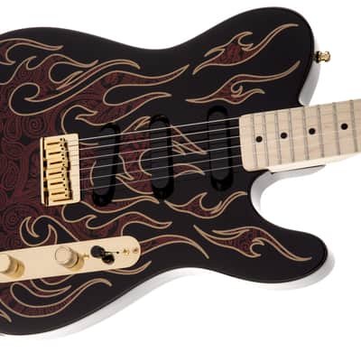 Fender : James Burton Telecaster MN Red Paisley Flames image 4