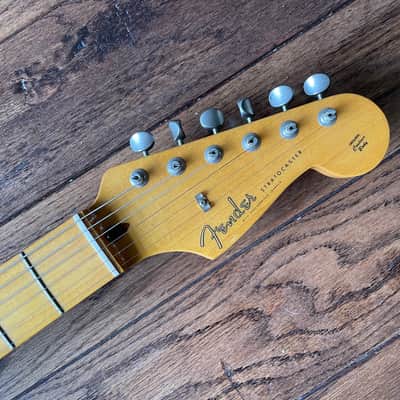 2007 Fender ST-57 Stratocaster USA Vintage Pickups 1957 Reissue MIJ Black image 8