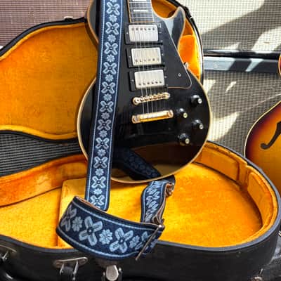 Vintage 60s Indigo 'Greenwich' Hippie Guitar Strap Replica image 8