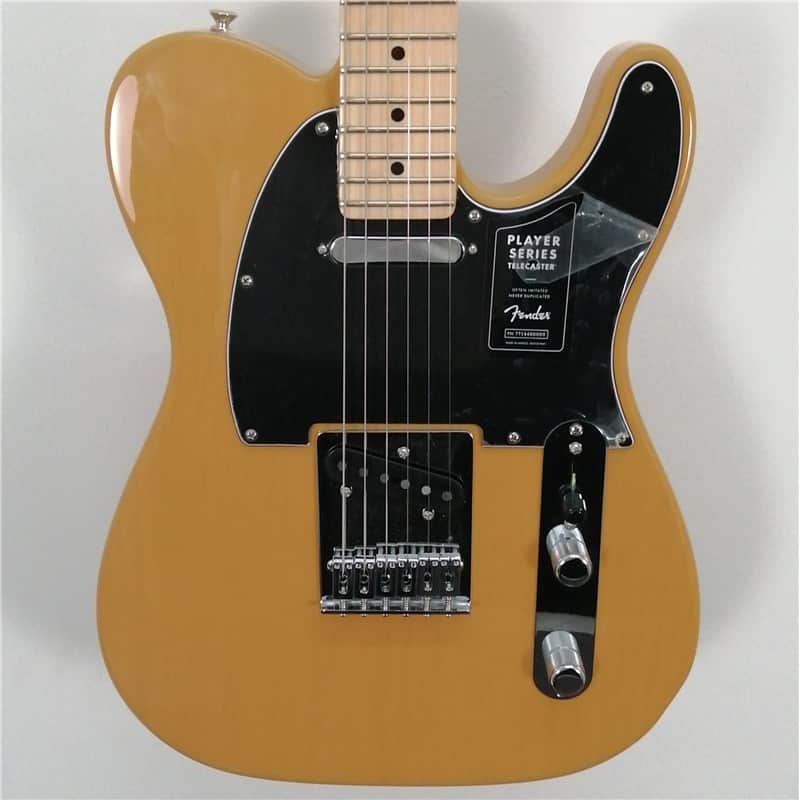 Fender Player Telecaster, Blackguard, Maple Neck, Butterscotch Blonde, Ex-Display image 1