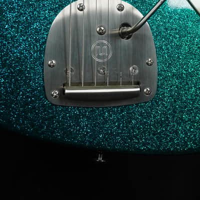 Suhr Custom Classic JM in Aqua Sparkle with Mastery Bridge and Vibrato image 4