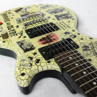 Custom Crackle Painted and Upgraded Epiphone LP Special ll Guitar with Matching Headstock image 16