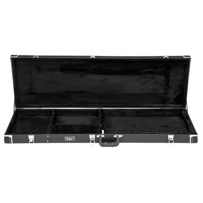 Glarry High Grade Electric/Bass Guitar Square Hard Case 2020s - Flat Black image 16