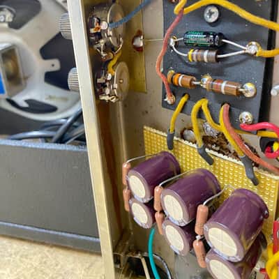Fender Vibro Champ Tube Combo Guitar Amp No Logo Vintage Rare 8" Vibrochamp image 14