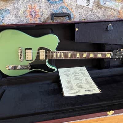 Shabat Lion Special Mahogany 24.75" Scale Humbucker Guitar – Inverness Green image 1