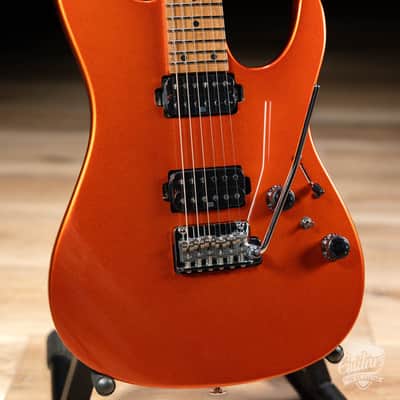 Ibanez AZ2402 Prestige HH Roasted Maple Neck w/ Case – Roadster Orange Metallic image 3
