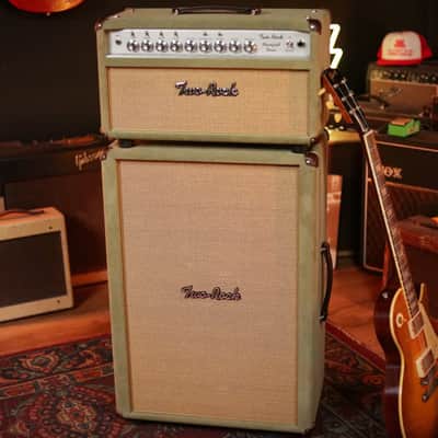 Two Rock Bloomfield Drive 100/50w Head/Cab in Moss Green Suede image 1