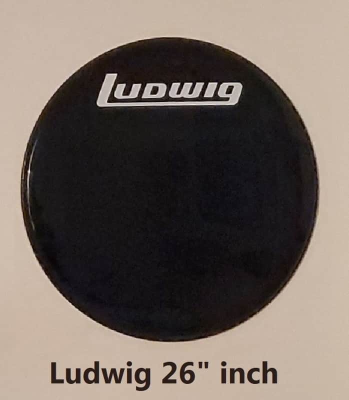 CLEAN! * LUDWIG 26" inch DRUMHEAD BLACK * Never Been Used! image 1