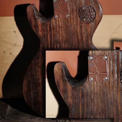 Postal  Crossroads 1910 Limited Edition  #1 Barnwood Upgrade Bigsby F Hole image 7