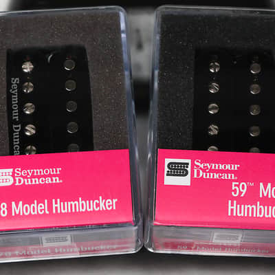 Seymour Duncan 78 Model Bridge / SH-1N 59 Model Neck 4 Conductor Pickups BLACK