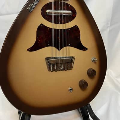 Danelectro Bellzouki 7010 Single Pickup 12-String 1961 - 1969 - Brown Burst image 5